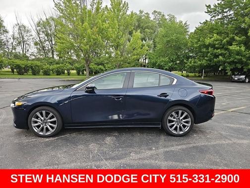 Deep Crystal Blue Mica 2025 Mazda Mazda3 FWD w/Preferred Package