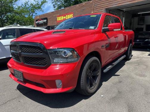 Flame Red Clearcoat 2017 RAM 1500 Night Crew Cab 4x4 6'4' Box