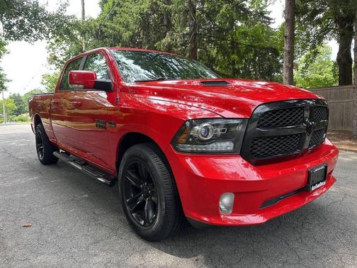 Flame Red Clearcoat 2017 RAM 1500 Night Crew Cab 4x4 6'4' Box