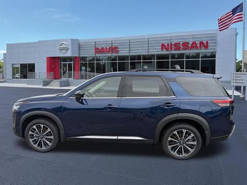 Deep Ocean Blue Pearl 2026 Nissan Pathfinder Platinum