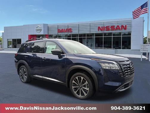 Deep Ocean Blue Pearl 2026 Nissan Pathfinder Platinum