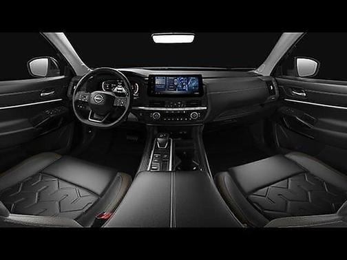 Everest White Pearl Tricoat/Super Black 2026 Nissan Pathfinder Platinum