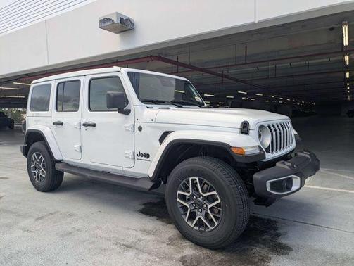 Bright White 2026 Jeep Wrangler 4-Door Sahara 4x4