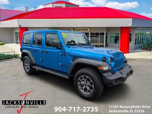 Hydro Blue Pearlcoat 2021 Jeep Wrangler Unlimited Sport