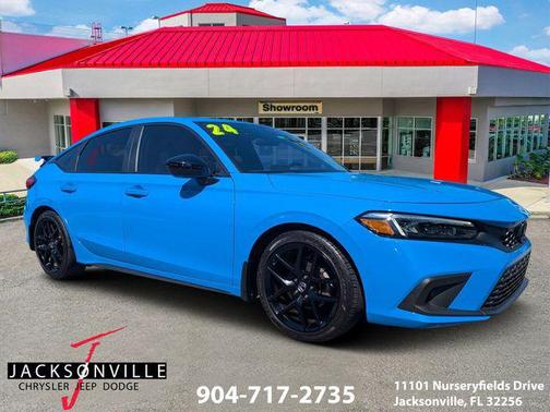 Boost Blue Pearl 2024 Honda Civic Sport