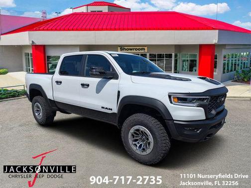 Bright White Clearcoat 2026 RAM 1500 RHO Crew Cab 4x4 5'7' Box