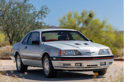 Silver Clearcoat Metallic 1987 Ford Thunderbird Turbo