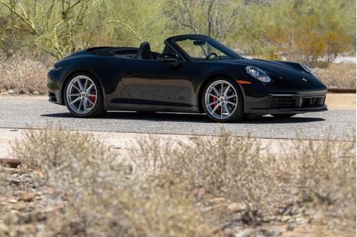 Black 2020 Porsche 911 Carrera 4S Cabriolet