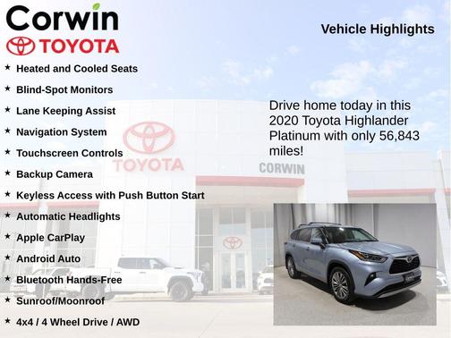 Moon Dust 2020 Toyota Highlander Platinum