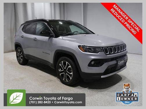 Billet Silver Metallic Clearcoat 2023 Jeep Compass Limited