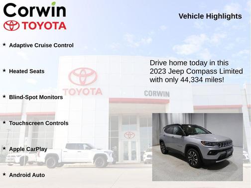 Billet Silver Metallic Clearcoat 2023 Jeep Compass Limited