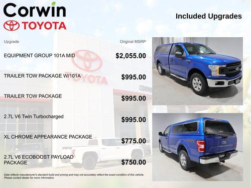 LIGHTNING BLUE 2018 Ford F-150 XL