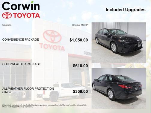 Midnight Black Metallic 2025 Toyota Camry LE
