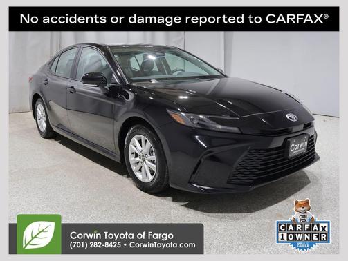 Midnight Black Metallic 2025 Toyota Camry LE