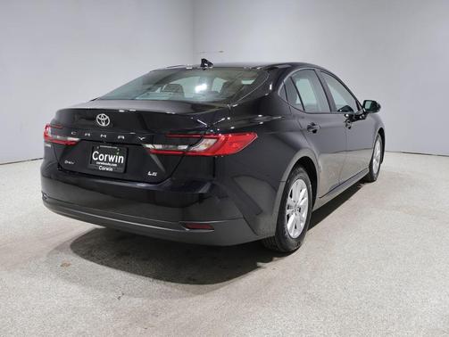 Midnight Black Metallic 2025 Toyota Camry LE