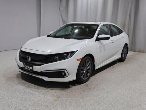 Platinum White Pearl 2021 Honda Civic EX-L