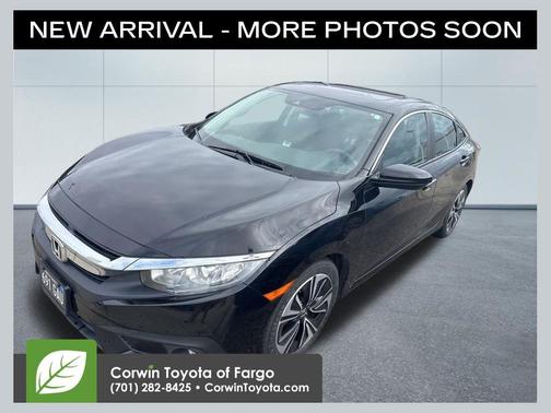 Black 2017 Honda Civic EX-T