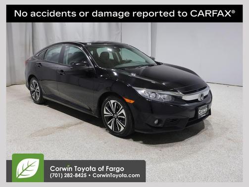 Black 2017 Honda Civic EX-T