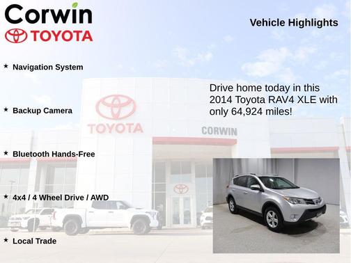 Classic Silver Metallic 2014 Toyota RAV4 XLE