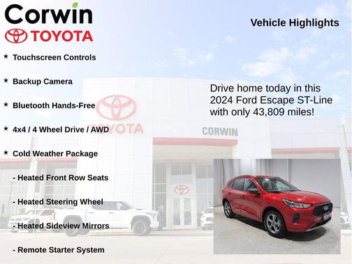 RAPID RED MET TINTED CC 2024 Ford Escape ST-Line