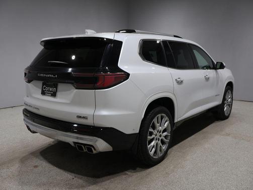 White Frost Tricoat 2025 GMC Acadia Denali