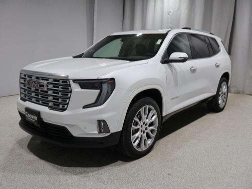White Frost Tricoat 2025 GMC Acadia Denali