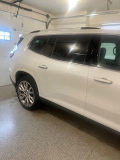 White Frost Tricoat 2025 GMC Acadia Denali
