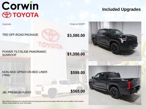 Midnight Black Metallic 2024 Toyota Tundra Limited