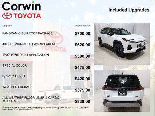 Wind Chill Pearl w/Black Roof 2026 Toyota RAV4 SE