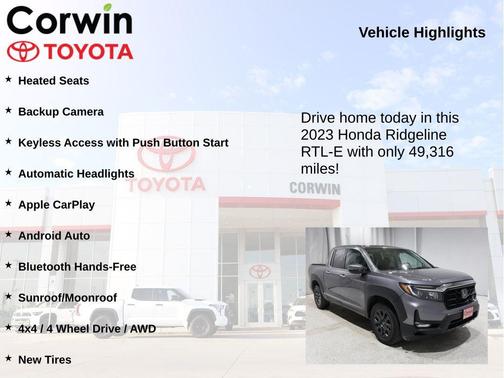 2023 Honda Ridgeline RTL-E