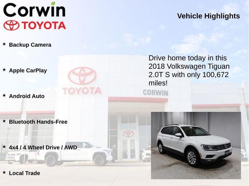 2018 Volkswagen Tiguan 2.0T S 4MOTION