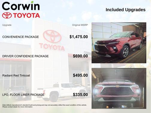 Radiant Red Tintcoat 2023 Chevrolet Blazer 2LT