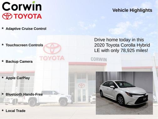 2020 Toyota Corolla Hybrid LE
