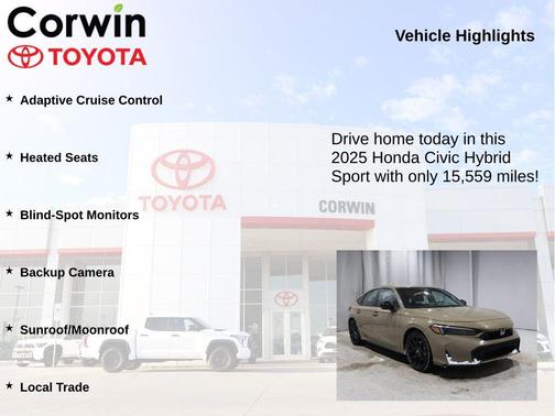 2025 Honda Civic Hybrid Sport