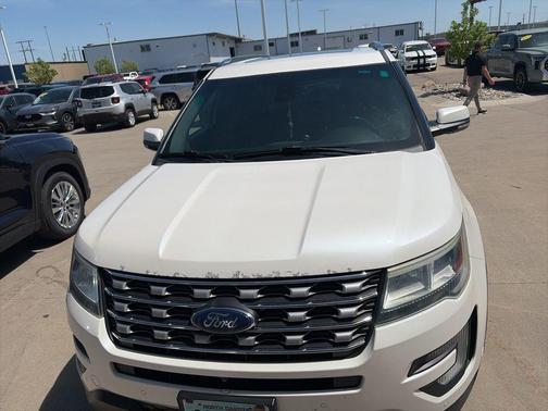WHITE PLATINUM MET TRI-COAT 2016 Ford Explorer Limited