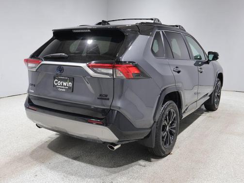 Magnetic Gray Metallic/Midnight Black Metallic 2024 Toyota RAV4 Hybrid SE