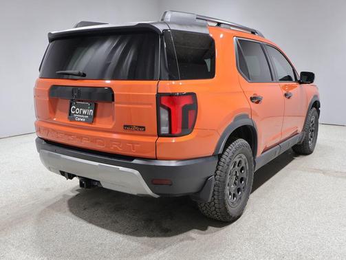Sunset Orange 2026 Honda Passport AWD TrailSport Elite Blackout