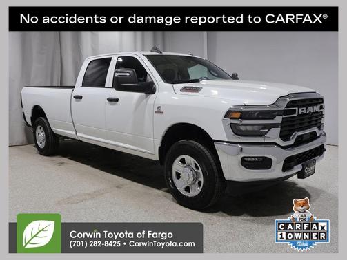 Bright White Clearcoat 2025 RAM 3500 Tradesman Crew Cab 4x4 8' Box