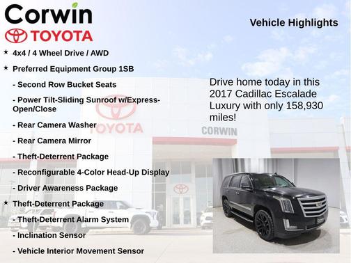 Black Raven 2017 Cadillac Escalade Luxury
