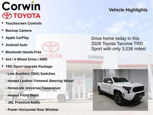 Ice Cap 2026 Toyota Tacoma TRD Sport