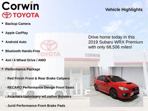 2019 Subaru WRX Premium