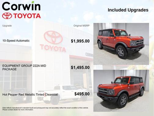 HOT PEPPER RED MET TINT CC 2023 Ford Bronco Big Bend