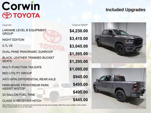 Granite Crystal Metallic Clearcoat 2024 RAM 1500 Laramie