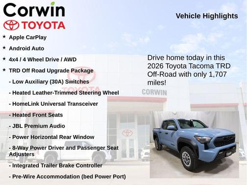 2026 Toyota Tacoma TRD Off Road