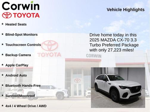 2025 Mazda CX-70 3.3 Turbo Preferred Package