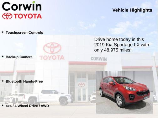 Hyper Red 2019 Kia Sportage LX