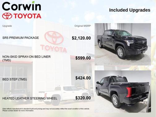 Midnight Black Metallic 2024 Toyota Tundra SR5