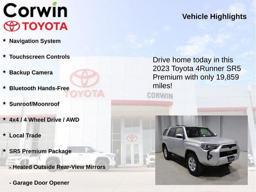 Classic Silver Metallic 2023 Toyota 4Runner SR5 Premium