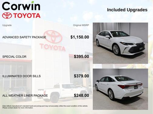 Wind Chill Pearl 2019 Toyota Avalon Hybrid Limited