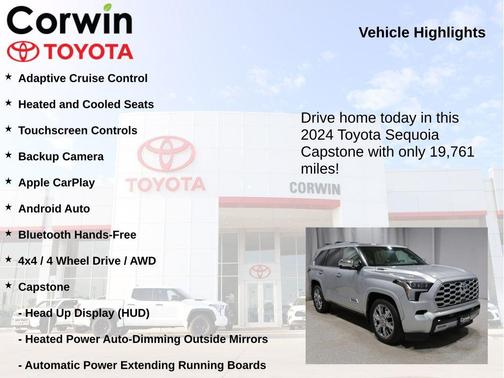 Celestial Silver Metallic 2024 Toyota Sequoia Capstone